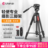 优篮子Ulanzi VT02铝合金专业三脚架全景阻尼云台单反佳能相机手机直播便携拍照摄影像vlog户外旅行支架 【爆款】VT-02（赠冷靴手机夹）