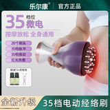 乐尔康电动经络刷疏通按摩仪刷腹经络刷热敷全身仪器全身通用多功能加热震动揉腹仪神器礼盒礼物 【标准款】20个刷头+35档震动+35档微电