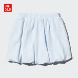 优衣库童装女童针织迷你裙裤休闲裤裤子短裙半裙486220 60 浅蓝色 160