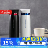 乐扣乐扣（LOCK&LOCK）菲特旋盖轻量保温杯商务情侣水杯子白蓝+黑红450ml*2