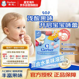 嘉宝（GERBER）Gerber  溶豆辅食 混合水果溶豆 三段（8个月） 28g 美国原装进口