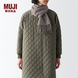 MUJI羊毛编织 围巾 围脖 保暖 女式 冬季 DD0IOA4A 深咖啡棕色 35*164cm