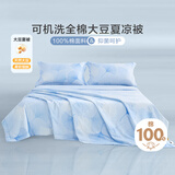 博洋家纺夏凉被抑菌可水洗全棉空调被纯棉夏季被子 约3.4斤220*240cm