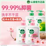 滴露（Dettol）洗手液抑菌消毒 滋润450g*2+松木450g*2儿童家庭非补充装温和