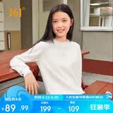 361°卫衣女春季加绒外套运动休闲圆领长袖套头衫上衣662344801D-1