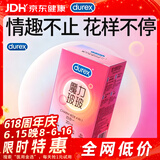杜蕾斯（durex）避孕套安全套魔力玻玻水润超薄四合一20只 玻尿酸套套情趣成人