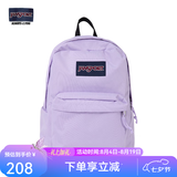 JANSPORT杰斯伯书包轻便双肩包男女旅行包简约背包电脑包学生校园 4QUT5M9暮山紫/风信紫-侧边袋