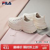 斐乐（FILA）女鞋帆布鞋LAVA胖胖底厚高底增鞋板鞋帆布鞋休闲鞋 奶白-GD 35.5