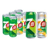 百事可乐7喜7up（柠檬味七喜*4+7喜小柑橘*2）6罐*4组24罐 组合整箱装