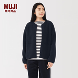 MUJI女式 长毛抓绒 夹克 女短外套 25年冬季 摇粒绒女装 BB2T9C5A 深藏青色 M (160/84A)