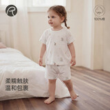 乖奇熊婴儿短袖短裤分体套装夏季薄款宝宝纯棉居家衣服裤子两件套儿童T