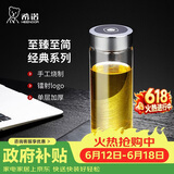 希诺单层玻璃杯2026新款大容量水杯男家用办公车载泡茶杯子XN-CD002E