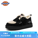 Dickies女士雪地靴舒适休闲平底鞋加绒加厚棉鞋 黑色 37 