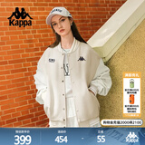 卡帕（Kappa）背靠背运动外套男秋季新款美式棒球服复古休闲上衣女K0FY2WK05D