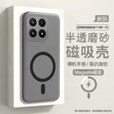 波一科技适用联想Y70手机壳 联想拯救者Y70新一代磁吸肤感软壳超薄镜头全包防摔磨砂散热硅胶保护套男女款 联想Y70新一代 磁吸透灰 冰雾磨砂内置磁吸防摔软壳
