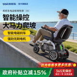 邦邦车电动轮椅车智能老人专用全自动轻便可折叠旅行后躺 悦享E30 【基础版】电磁自动刹车+可登机+8A锂电10KM 此款配置邦邦自研“S-peas”安全系统
