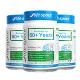Life Space益倍适中老年益生菌胶囊300亿活菌60粒*3瓶【送爸妈】