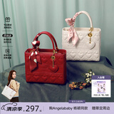 纽芝兰（NUCELLE）戴妃包2026骐骥红色新娘婚包斜挎手提大容量单肩女士包情人节礼物