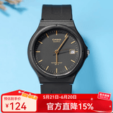 卡西欧手表 学生运动简约石英小黑表 休闲指针防水初高中生手表七夕礼物 MW-59-1E