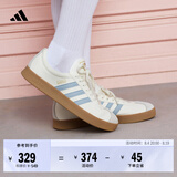adidas「T头鞋」VL COURT 2.0复古休闲板鞋德训鞋阿迪达斯轻运动 汉玉白/蓝色/金色 (推荐女生买小半码)   37