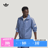 adidas宽松日常舒适运动夹克外套男女春季新款阿迪达斯官方三叶草   深蓝（推荐选大一码)   XS
