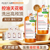 卓蓝雅生姜植萃控油蓬松洗发水800ml*2改善油扁塌高颅顶洗发露