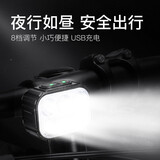 永久自行车前灯单车尾灯山地车骑行装备儿童车夜骑公路安全警示手电筒 Q6车前灯-白光