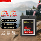闪迪（SanDisk）512GB CFexpress Type B存储卡 微单高速影像 内存卡 读速1700MB/s 写速1400MB/s 兼容部分XQD相机