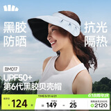 蕉下（beneunder）遮阳帽子女黑胶贝壳防晒帽男太阳帽便携空顶帽大帽檐全脸遮阳 蓝