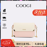 COOGI女士包包女款轻奢品牌单肩包斜挎女包情人节生日礼物女送老婆女友 粉色