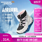 Skechers斯凯奇儿童绒绒靴儿童搭扣加绒靴子女童雪地靴保暖棉鞋664200L