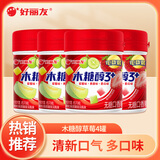 好丽友（ORION）木糖醇口香糖清新口气无糖口香糖大罐装随身装 【草莓+青提+香瓜】101克x4罐