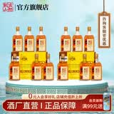 古越龙山绍兴特产黄酒清醇三年陈花雕酒10度半甜型糯米酒老酒礼盒酒 500mL 12瓶 礼盒装