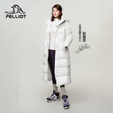 伯希和（Pelliot）【赵露思同款】极光MAX鹅绒长款羽绒服女款冬防风外套12340806白S