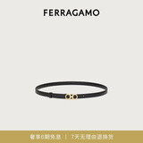 菲拉格慕（Ferragamo）女士黑色GANCINI腰带 0675180_C  _ 90 礼物送女友