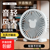 usb小风扇静音办公室桌上桌面电风扇夏季家用小电扇台扇宿舍小型笔记本电脑外接桌面USB插电小风扇 升级款桌面风扇【黑色】