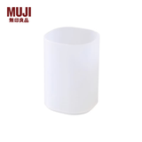 MUJI 聚丙烯刷具 眉笔筒 收纳盒 F5A7012 半透明约71×71×103mm