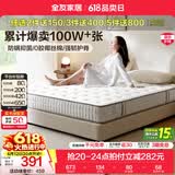全友（QUANU）家居天然椰棕独立弹簧床垫席梦思床垫子1.8x2米乳胶床垫软硬适中 【椰岛0胶·Slim】小薄垫 高箱床标配 | 床垫15cm厚 1.2米x2米
