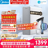 美的（Midea）净水器【金榜TOP1 白泽Max 1200G】0阻垢剂 6年长效RO反渗透 家用厨房专用台下用直饮过滤净水机