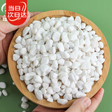 寿禾 白石子鹅卵石鱼缸造景铺路花盆绿植装饰 6-9mm白卵石 2000g