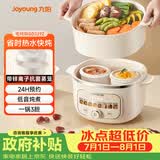 九阳（Joyoung）电炖锅热水快炖多功能锅2.8L电炖盅炖汤盅燕窝锅养生锅宝宝辅食bb粥迷你煮粥煲汤锅白瓷GD329Z