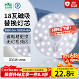 雷士（NVC）led灯盘吸顶灯替换灯芯圆形灯管灯条贴片灯板18瓦白光6500K