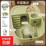 仓鼠笼子透明全景豪华特大别墅金丝熊窝超大空间三线专用宠物用品 【标准套装】绿色 独立纸箱包装