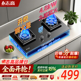 志高（CHIGO）【政府补贴15%】家用燃气灶双灶台式灶具液化气煤气灶嵌入式猛火灶炉具一级能效 D09