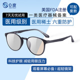 0度（PERFECTSIGHT）防蓝光眼镜抗疲劳防辐射眼镜看电脑专用99%女男近视眼镜配镜度数 稀土一类六防镜片6013-C1黑 镜宽137 无度数（稀土平光镜片）