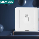西门子（SIEMENS）插座面板 六类电脑网络面板插座 86型暗装面板 远景雅白色