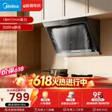 美的（Midea）【价保618】抽吸排油烟机 家用大吸力侧吸式油烟机上门安装以旧换新出租房屋脱排烟机CXW-200-J30