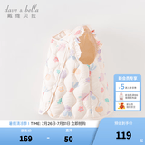 戴维贝拉（DAVE＆BELLA）儿童背心女童羽绒马甲保暖小童羽绒服宝宝坎肩秋冬新款童装 米色【DB4223466-A】 120 cm（建议身高110-120cm）