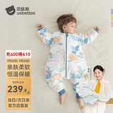 贝肽斯睡袋婴儿春秋季儿童分腿保暖防惊跳睡衣新生儿宝宝恒温睡袋防踢被 丛龙冬季加厚-竹棉(0-15℃） M码 80-95cm(建议1.5-2.5岁）