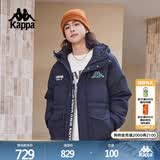 卡帕（Kappa）复古运动羽绒服情侣男女冬连帽550蓬防寒保暖棒球服 K0EZ2YY01D